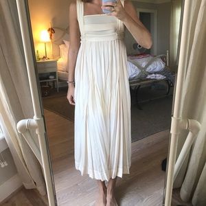 Free people beachy cream Midi dress!
